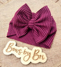 Burgundy ribbed