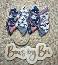 2in CH patchwork piggie clips/nylon