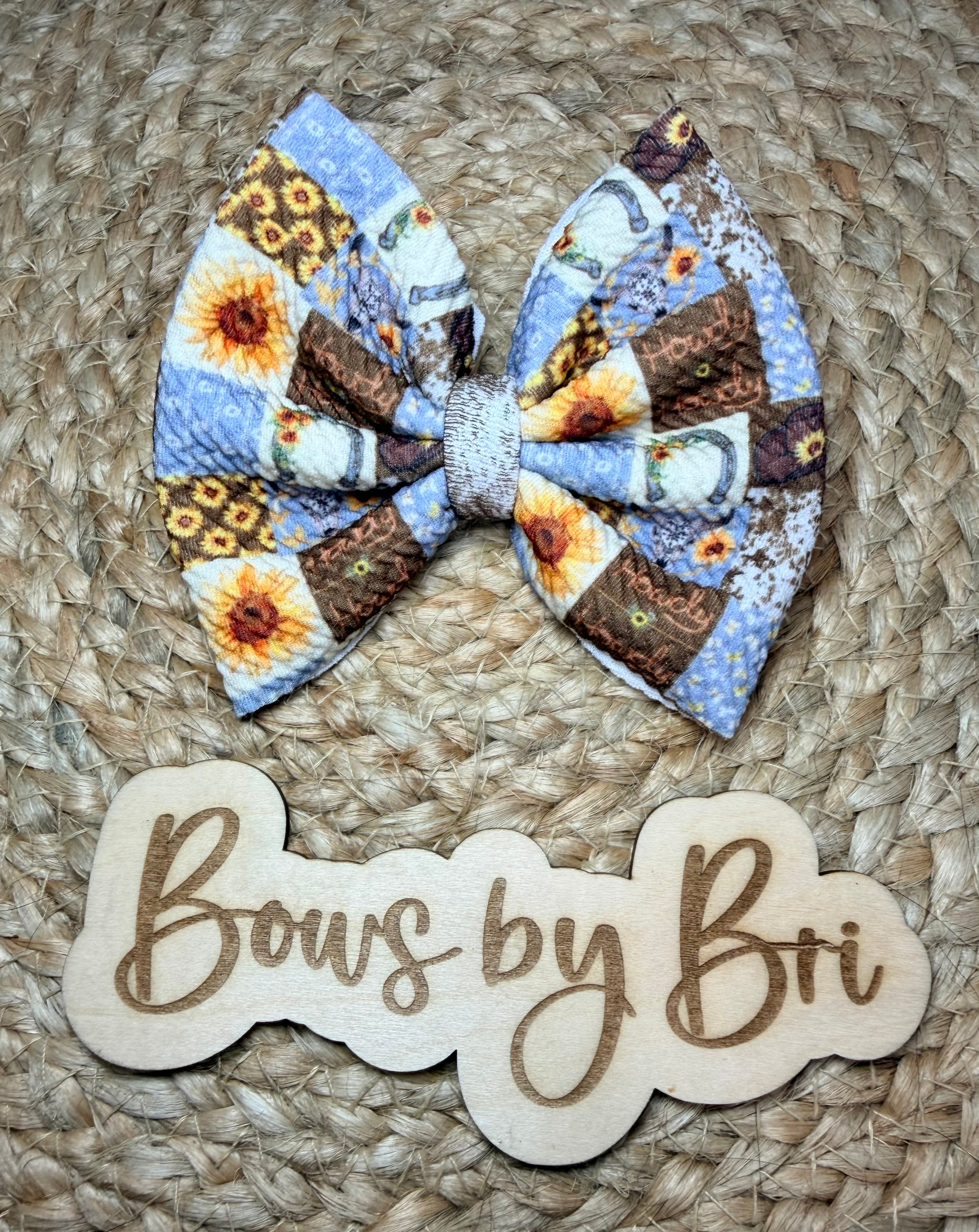 4in sunflower clip