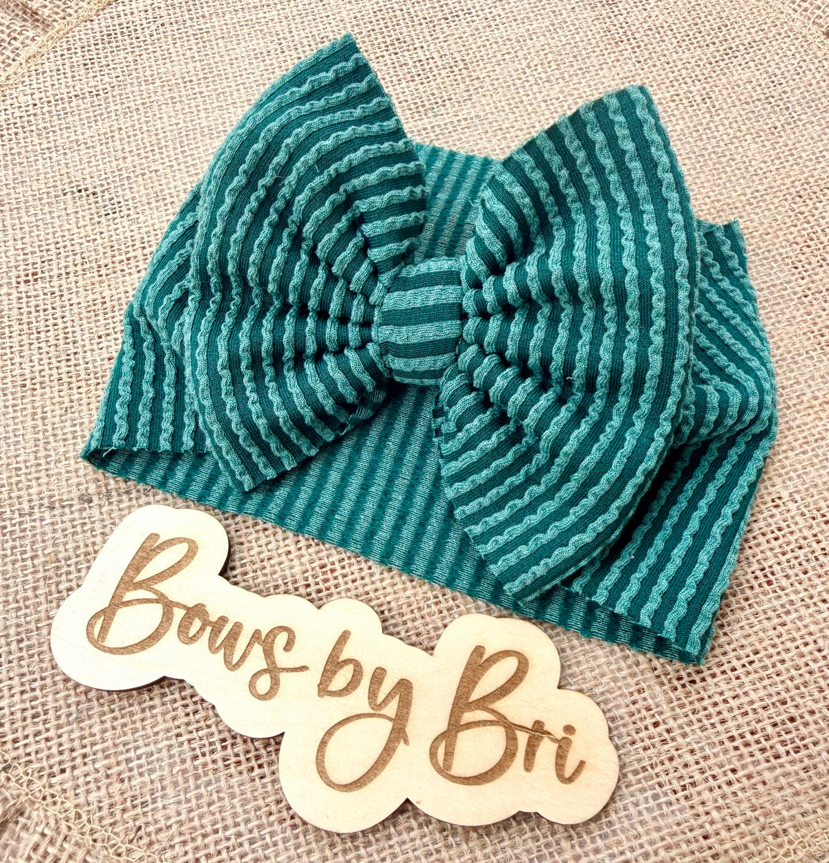 Hunter green ribbed