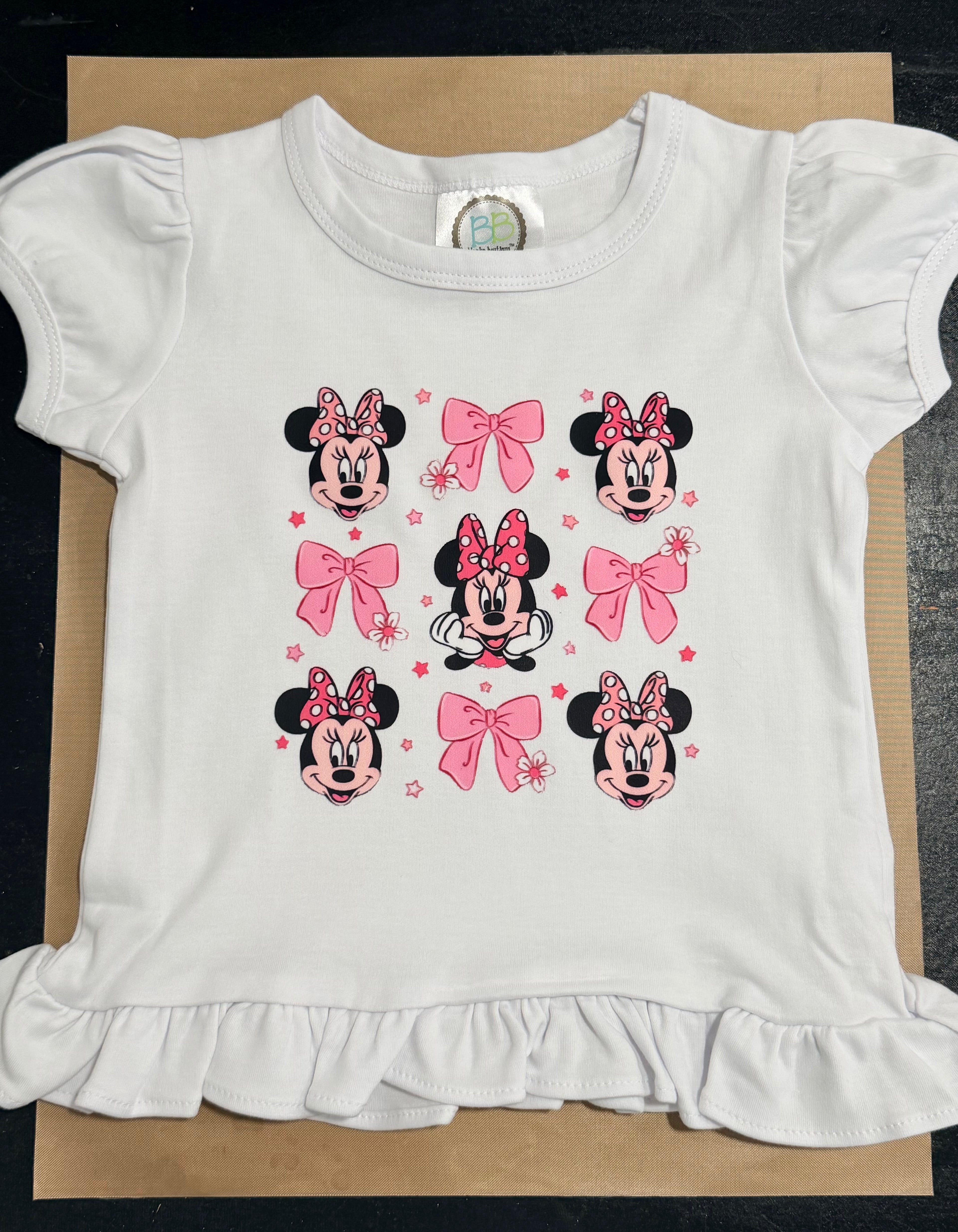 Minnie pre-order kids ruffle tee