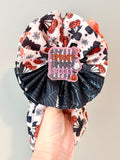 Pink shimmer spooky center clip