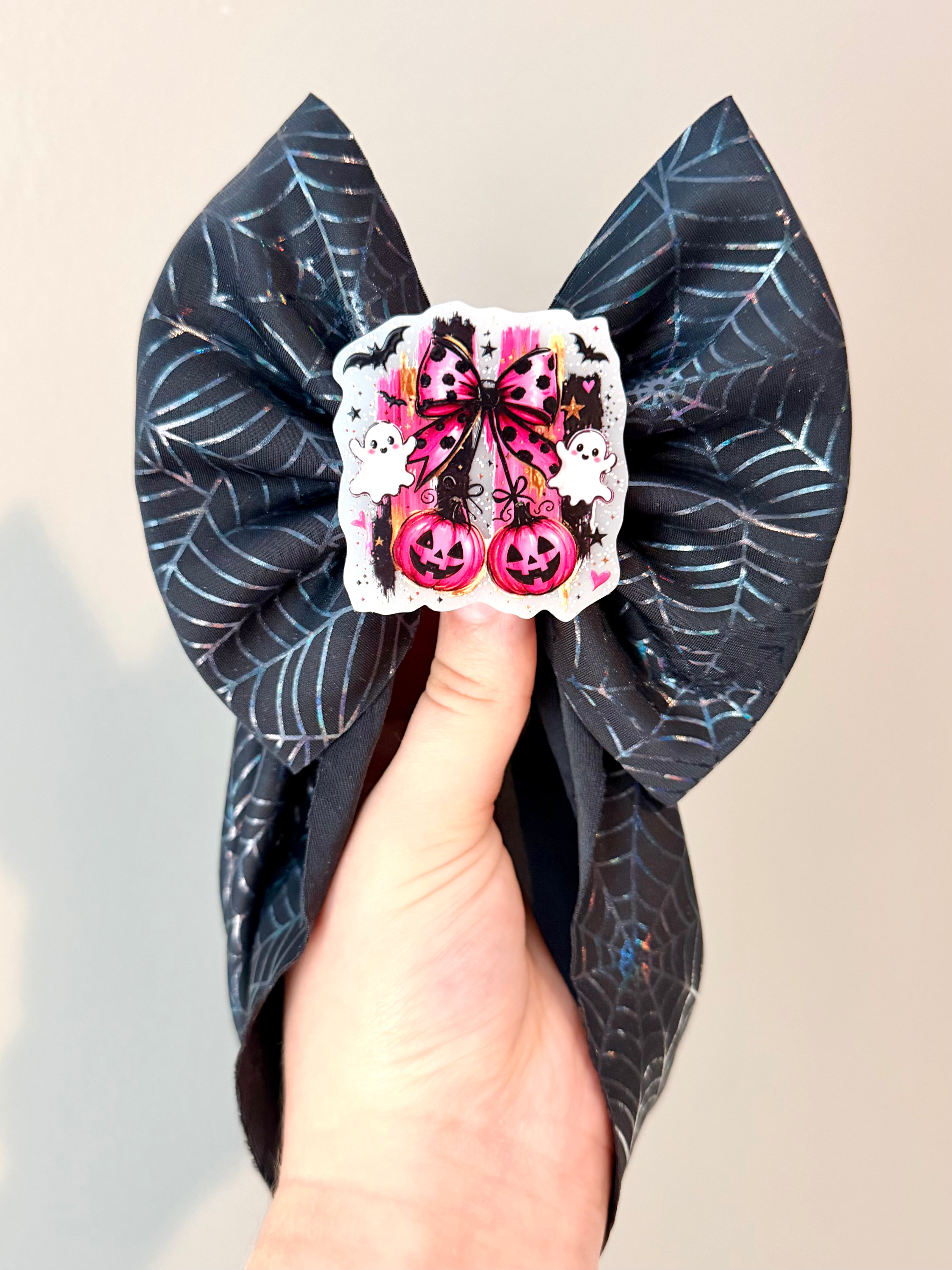 Pumpkin bows center clip